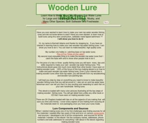 Wooden Lure Making